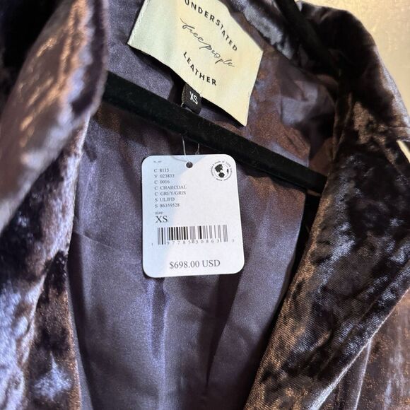 Free People‎ Understated Leather Fortune Duster XS $698 New With Tags - Picture 13 of 13
